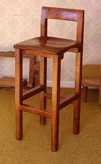 Macrocarpa barstool w/ back