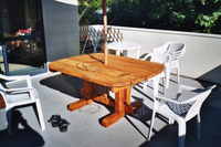 Macrocarpa outdoor table